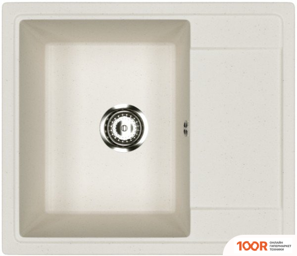 Кухонная мойка Practik PR-M 575-001 (БЕЛЫЙ КАМЕНЬ) (137466)