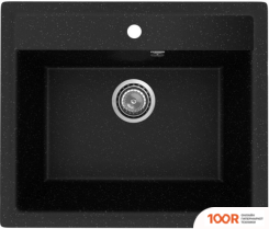 Кухонная мойка Practik PR-M 565-004 (ЧЕРНЫЙ ОНИКС) (137465)