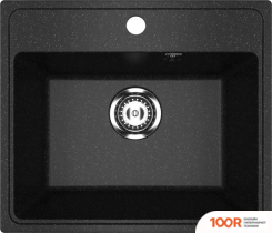 Кухонная мойка Practik PR-M 490-004 (ЧЕРНЫЙ ОНИКС) (137461)