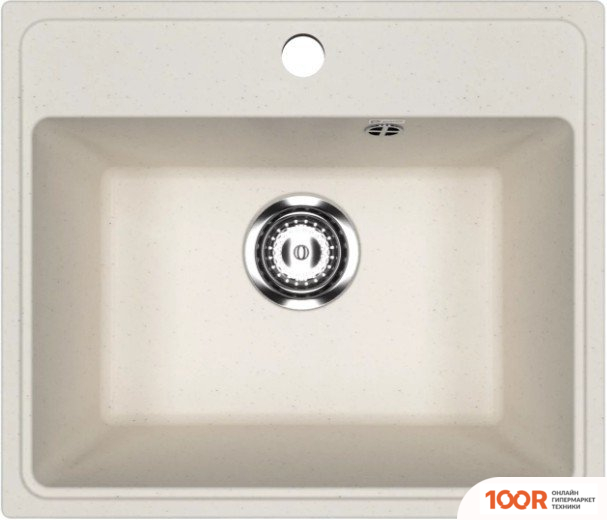 Кухонная мойка Practik PR-M 490-001 (БЕЛЫЙ КАМЕНЬ) (137458)