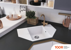 Кухонная мойка Polygran RIFF-800 (СЕРЫЙ 14) (137447)