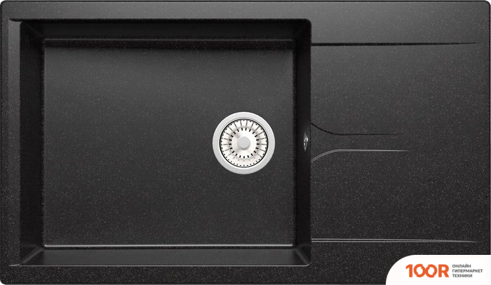 Кухонная мойка Polygran GALS-862 (ЧЕРНЫЙ 16) (137439)