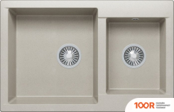 Кухонная мойка Polygran BRIG-772 (СЕРЫЙ 14) (137370)