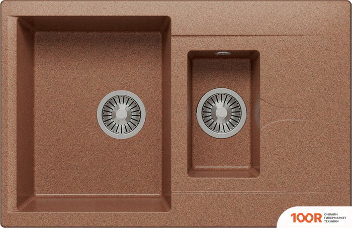 Кухонная мойка Polygran BRIG-770 (ТЕРРАКОТ 307) (137365)