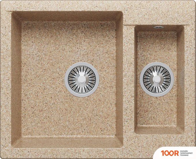 Кухонная мойка Polygran BRIG-620 (ПЕСОЧНЫЙ 302) (137356)