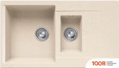 Кухонная мойка Polygran BRIG 870 (КРЕМОВЫЙ) (137350)