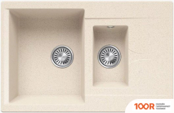 Кухонная мойка Polygran BRIG 770 (КРЕМОВЫЙ) (137342)