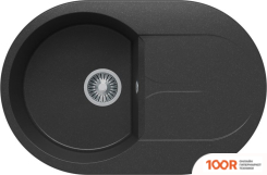 Кухонная мойка Polygran ATOL-760 (ЧЕРНЫЙ 16) (137321)