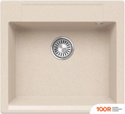 Кухонная мойка Polygran ARGO 560 (КРЕМОВЫЙ) (137251)