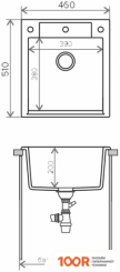 Кухонная мойка Polygran ARGO 460 (ПЕСОЧНЫЙ 302) (137245)