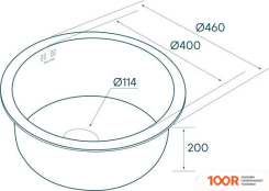 Кухонная мойка Paulmark WERRA PM404646-BG (137215)