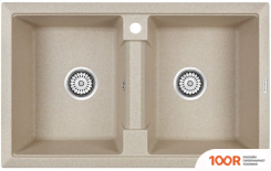 Кухонная мойка Paulmark TANDEM 80/2 PM238150-BE (137157)