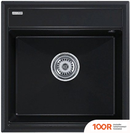 Кухонная мойка Paulmark STEPIA-500 PM115051-BLM (ЧЕРНЫЙ МЕТАЛЛИК) (137152)