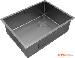 Кухонная мойка Paulmark NEXT-SKEW 58 UNI PM885844-MG (СЕРЫЙ/СЕРЫЙ МАТОВЫЙ) (137085)