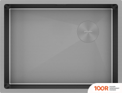 Кухонная мойка Paulmark NEXT-SKEW 58 UNI PM885844-MG (СЕРЫЙ/СЕРЫЙ МАТОВЫЙ) (137085)