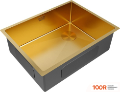 Кухонная мойка Paulmark NEXT-SKEW 58 UNI PM885844-BG (ЗОЛОТО/БРАШИРОВАННОЕ ЗОЛОТО) (137080)