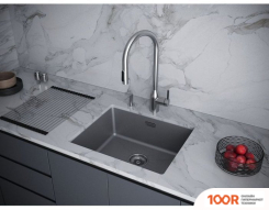 Кухонная мойка Paulmark LUMI 55UNI LU55-GRM (137031)