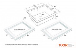 Кухонная мойка Paulmark GERA 60 PM205546-GRM (136906)