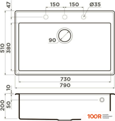 Кухонная мойка Omoikiri TEDORI 79-SA (БЕЖЕВЫЙ) (136699)