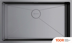 Кухонная мойка Omoikiri TAKI 74-U/IF-GM 4993498 (ВОРОНЕНАЯ СТАЛЬ) (136620)