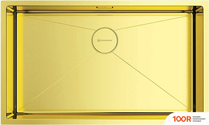 Кухонная мойка Omoikiri TAKI 74-U/IF LG (СВЕТЛОЕ ЗОЛОТО) (136616)