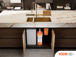 Кухонная мойка Omoikiri TAKI 54-U/IF SIDE SF LG (СВЕТЛОЕ ЗОЛОТО) (136605)