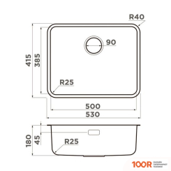 Кухонная мойка Omoikiri OMI 53-U/I-LG ULTRA (СВЕТЛОЕ ЗОЛОТО) (136467)