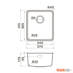 Кухонная мойка Omoikiri OMI 37-U/I-GB ULTRA (ГРАФИТ) (136449)