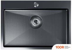 Кухонная мойка Mixline PRO 552937 (ЧЕРНЫЙ ГРАФИТ, С СИФОНОМ) (136186)