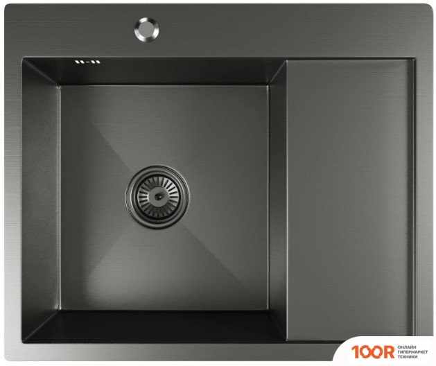 Кухонная мойка Mixline PRO 552926 (ЧЕРНЫЙ ГРАФИТ, С СИФОНОМ) (136177)