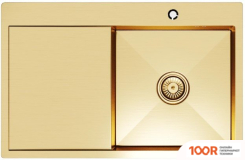 Кухонная мойка Mixline PRO 552919 (ЗОЛОТО, С СИФОНОМ) (136170)