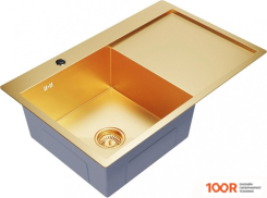 Кухонная мойка Mixline PRO 552919 (ЗОЛОТО, С СИФОНОМ) (136170)