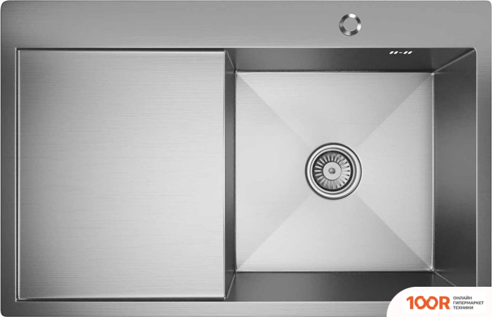 Кухонная мойка Mixline PRO 551878 ПРАВЫЙ (САТИН, С СИФОНОМ) (136164)