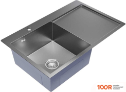 Кухонная мойка Mixline PRO 551877 ЛЕВЫЙ (САТИН, С СИФОНОМ) (136163)