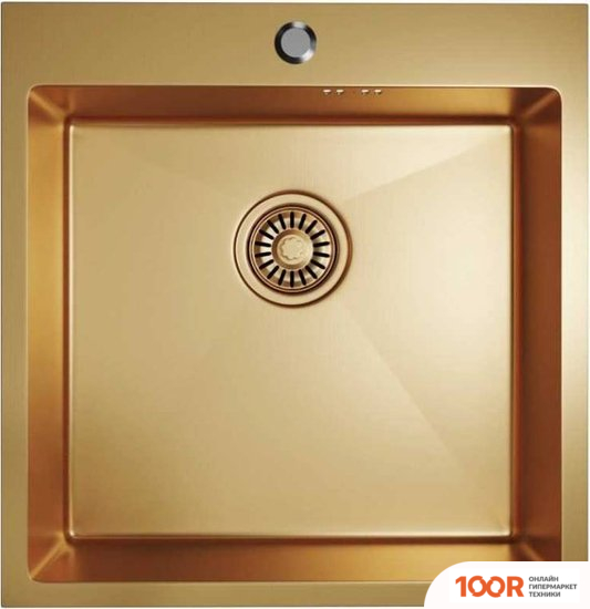 Кухонная мойка Mixline PRO 550548 (ЗОЛОТО, С СИФОНОМ) (136159)