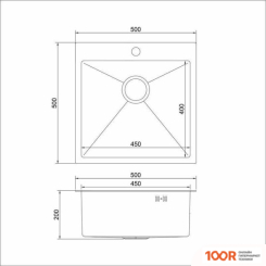 Кухонная мойка Mixline PRO 550548 (ЗОЛОТО, С СИФОНОМ) (136159)