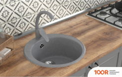 Кухонная мойка Mixline ML-GMS01 551085 (ТЕМНО-СЕРЫЙ) (136094)