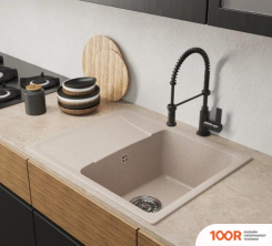 Кухонная мойка Mixline ML-GM26 552073 (ПЕСОЧНЫЙ) (136030)