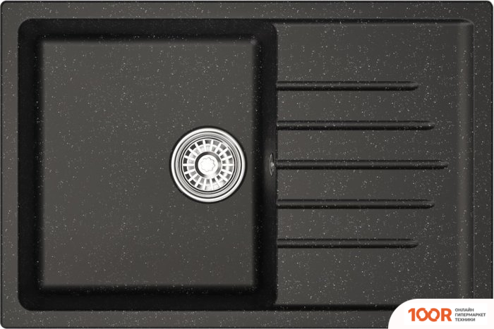 Кухонная мойка Mixline ML-GM19 551982 (ЧЕРНЫЙ) (135921)