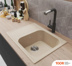 Кухонная мойка Mixline ML-GM18 551973 (БЕЖЕВЫЙ) (135910)