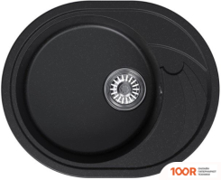 Кухонная мойка Mixline ML-GM17 551946 (УЛЬТРА-ЧЕРНЫЙ) (135901)
