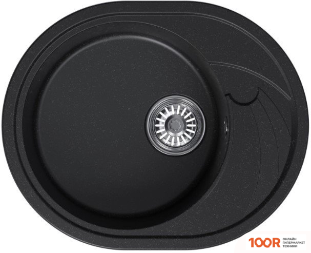 Кухонная мойка Mixline ML-GM17 551946 (УЛЬТРА-ЧЕРНЫЙ) (135901)