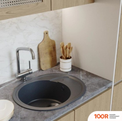 Кухонная мойка Mixline ML-GM17 551945 (АНТРАЦИТ) (135900)