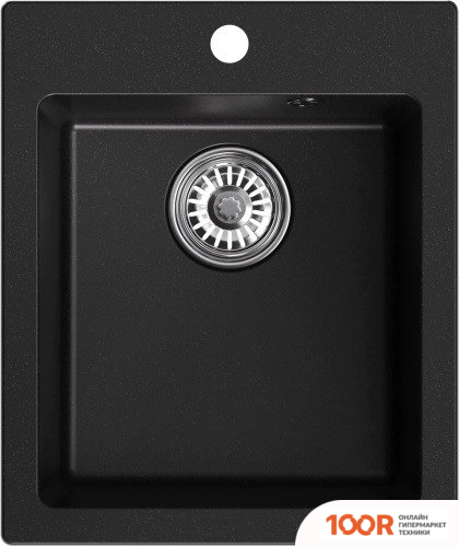 Кухонная мойка Mixline ML-GM14 551910 (УЛЬТРА-ЧЕРНЫЙ) (135864)