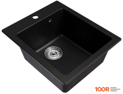 Кухонная мойка Mixline ML-GM14 551910 (УЛЬТРА-ЧЕРНЫЙ) (135864)