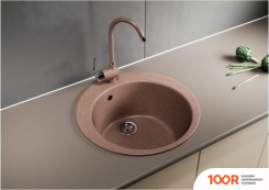 Кухонная мойка Mixline ML-GM13 551889 (ТЕРРАКОТОВЫЙ) (135842)