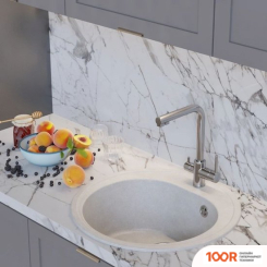 Кухонная мойка Mixline ML-GM11 551826 (УЛЬТРА-БЕЛЫЙ) (135820)