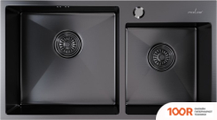 Кухонная мойка Mixline 547241 (ЧЕРНЫЙ ГРАФИТ, 3 ММ) (135767)