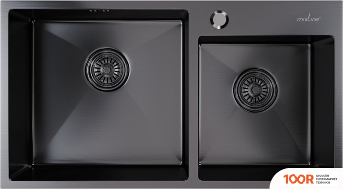 Кухонная мойка Mixline 547241 (ЧЕРНЫЙ ГРАФИТ, 3 ММ) (135767)