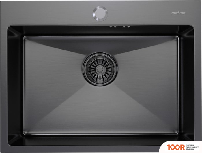 Кухонная мойка Mixline 547236 (ЧЕРНЫЙ ГРАФИТ, 3 ММ) (135763)